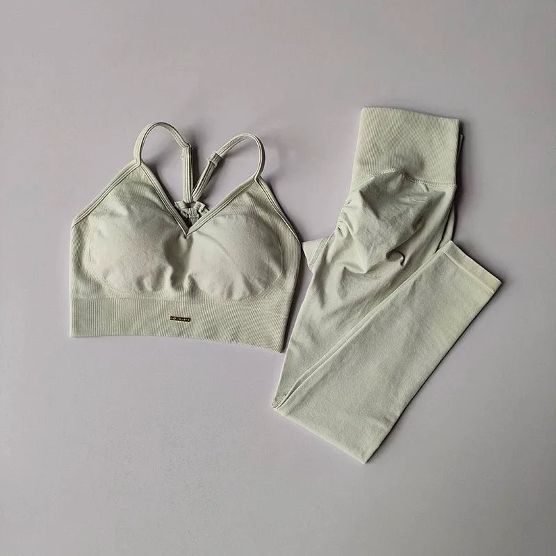 Peach Lift Activewear Set – Sports Bra & Leggings