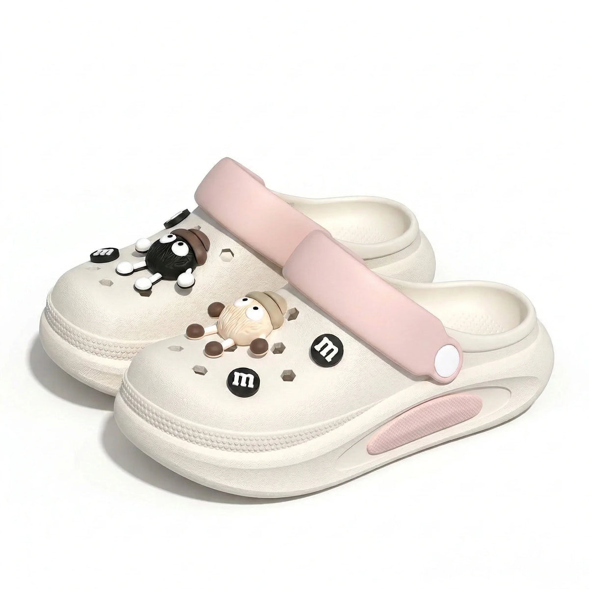 Summer Clogs Women Cute 3D Charms Garden Sandals Lightweight Soft EVA Beach Slippers Outdoor Non Slip Fashion Thick Sole Shoes