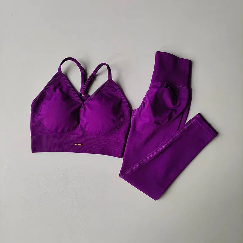Peach Lift Activewear Set – Sports Bra & Leggings