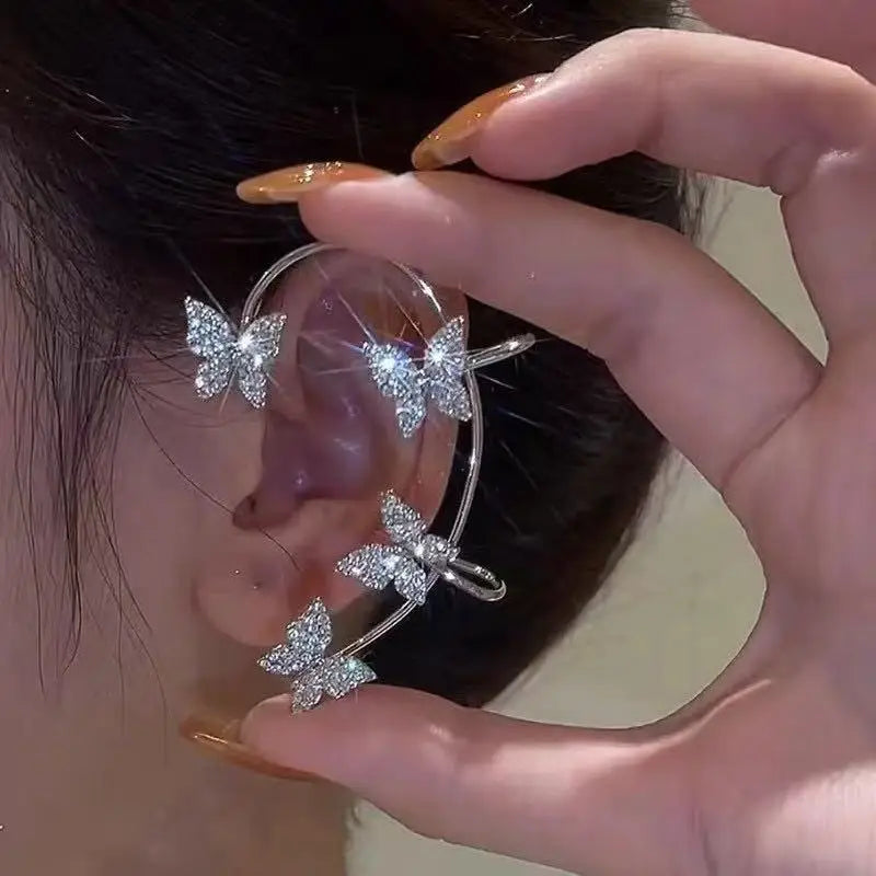 2PCS Fashionable and Exquisite Butterfly Ear Clip, Non