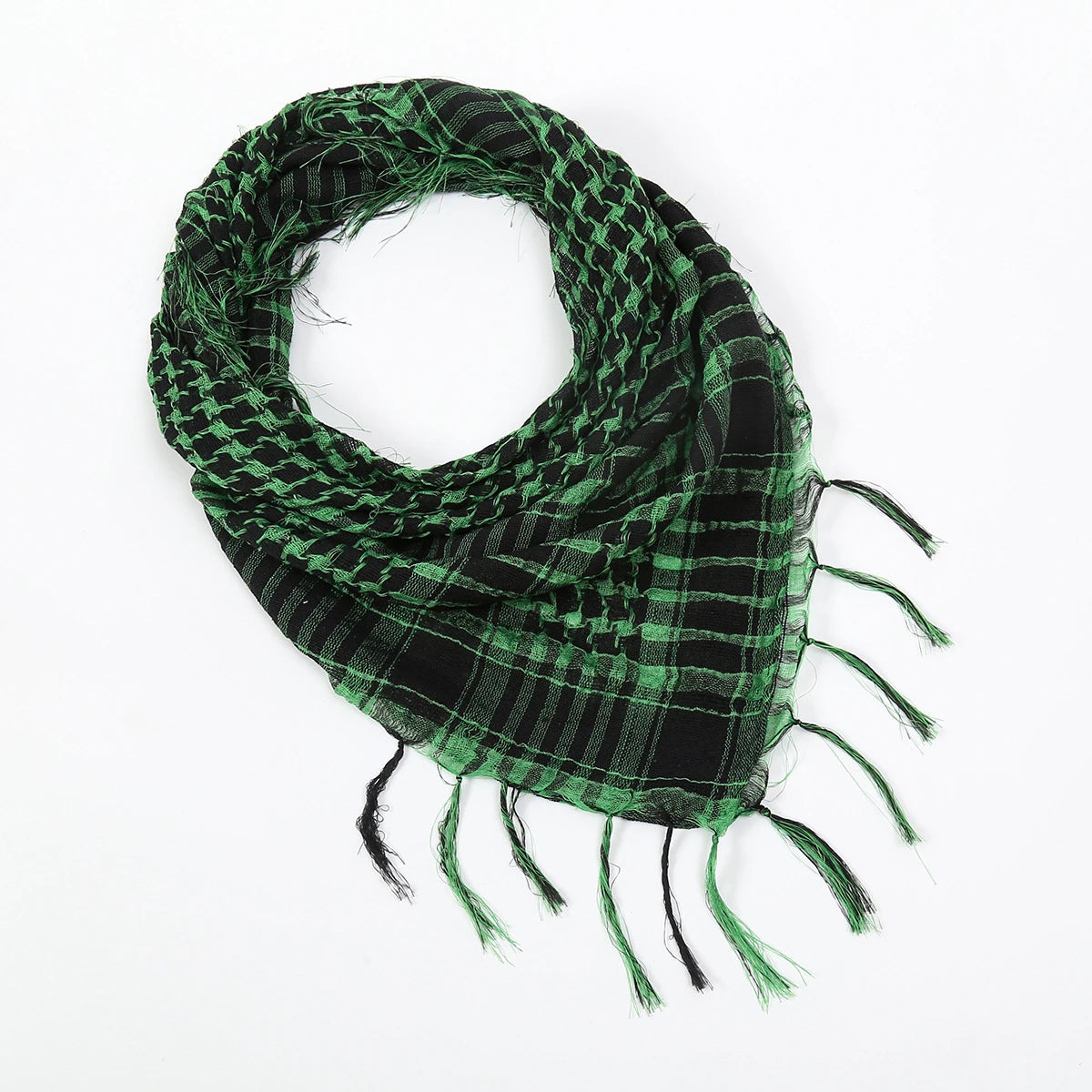 Lightweight Plaid Hijab Scarf for Men and Women Arab Desert Headscarf Soft Tactical Hiking Scarves Unisex Turban Military Shawl