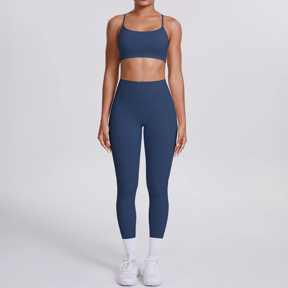 Seamless Yoga Suit – High-Impact Bra & Peach Lift Pants