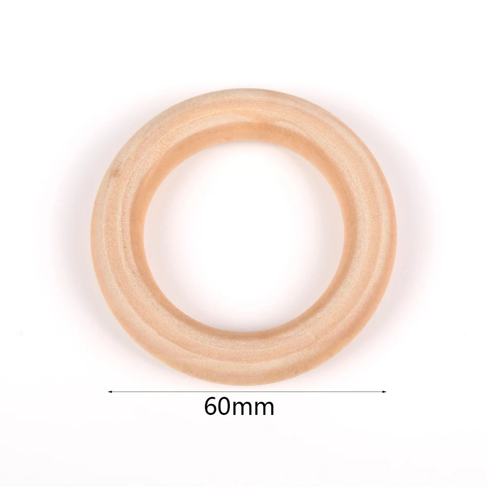 4-50mm 1-1000pcs Natural Wood Beads Round Spacer Wooden Pearl Lead-Free Balls Charms DIY For Jewelry Making Handmade Accessories