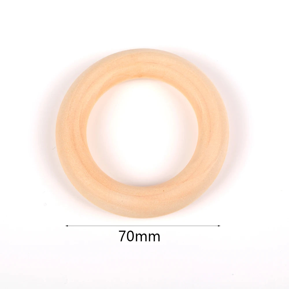 4-50mm 1-1000pcs Natural Wood Beads Round Spacer Wooden Pearl Lead-Free Balls Charms DIY For Jewelry Making Handmade Accessories