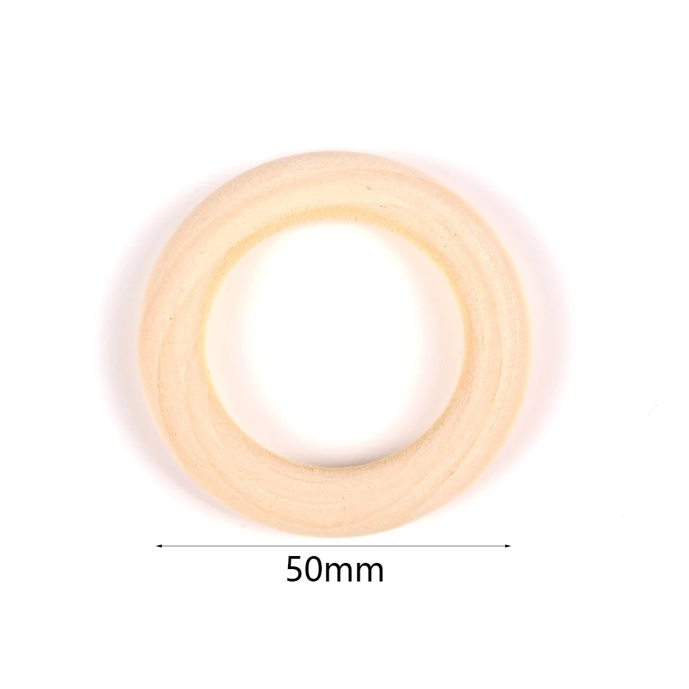4-50mm 1-1000pcs Natural Wood Beads Round Spacer Wooden Pearl Lead-Free Balls Charms DIY For Jewelry Making Handmade Accessories