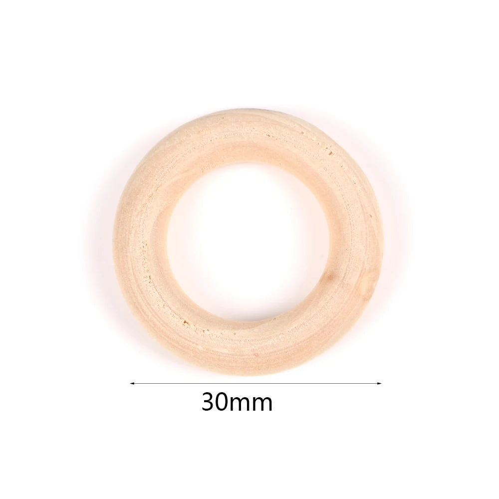 4-50mm 1-1000pcs Natural Wood Beads Round Spacer Wooden Pearl Lead-Free Balls Charms DIY For Jewelry Making Handmade Accessories
