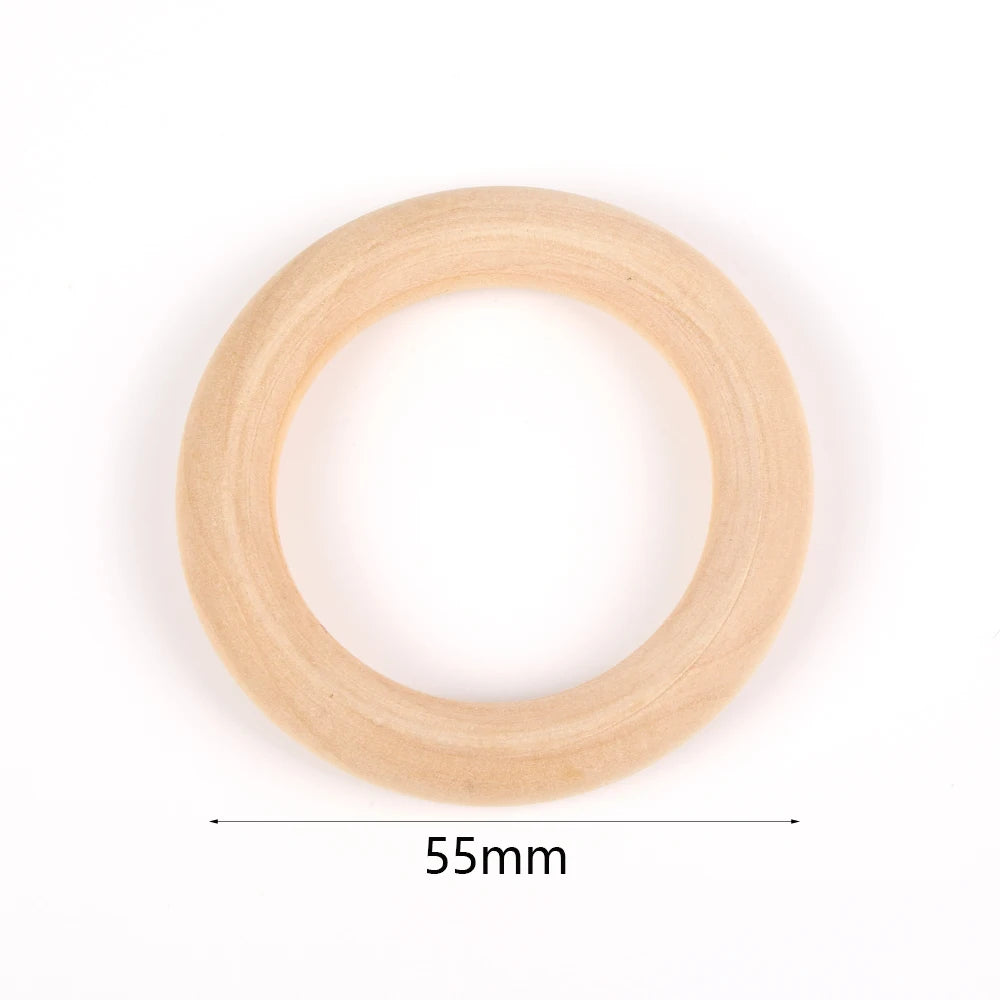 4-50mm 1-1000pcs Natural Wood Beads Round Spacer Wooden Pearl Lead-Free Balls Charms DIY For Jewelry Making Handmade Accessories