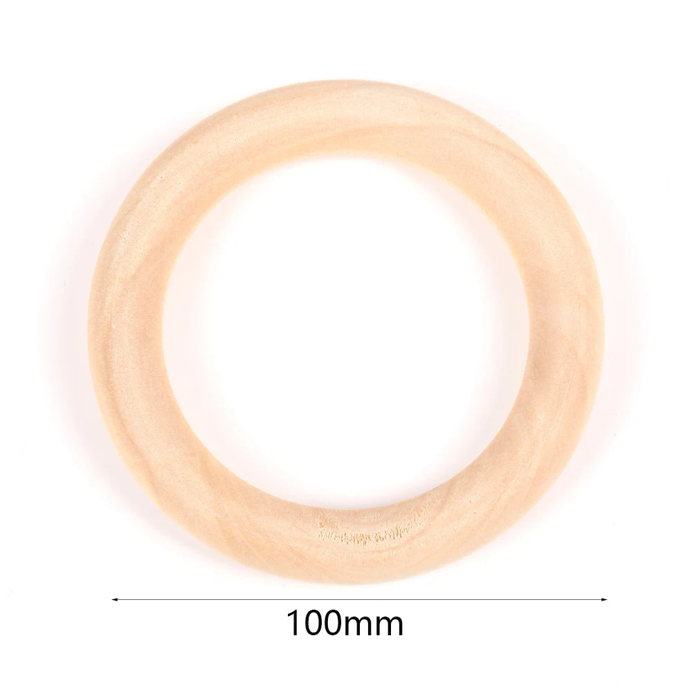 4-50mm 1-1000pcs Natural Wood Beads Round Spacer Wooden Pearl Lead-Free Balls Charms DIY For Jewelry Making Handmade Accessories