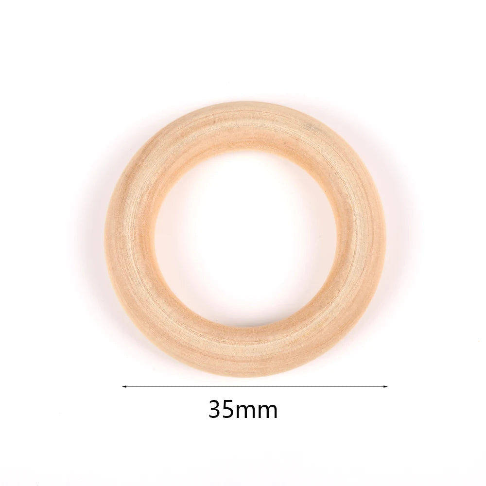 4-50mm 1-1000pcs Natural Wood Beads Round Spacer Wooden Pearl Lead-Free Balls Charms DIY For Jewelry Making Handmade Accessories