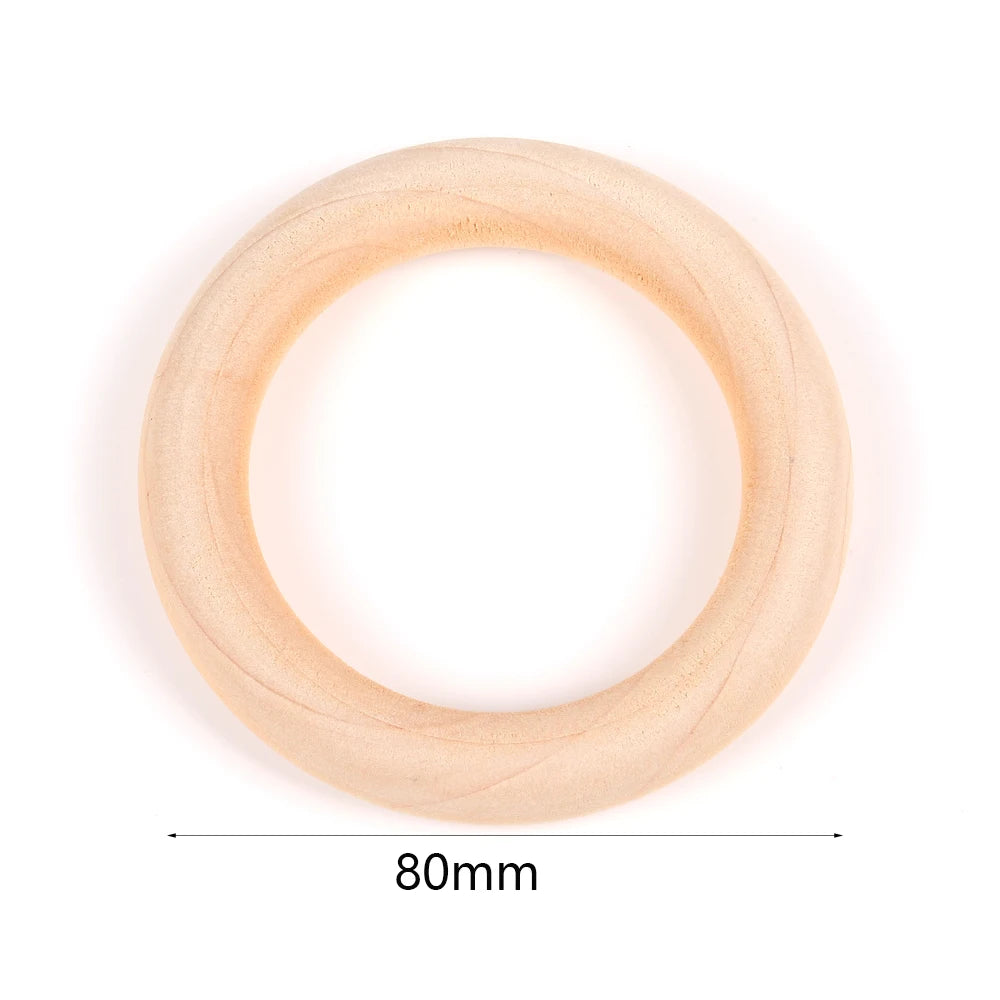 4-50mm 1-1000pcs Natural Wood Beads Round Spacer Wooden Pearl Lead-Free Balls Charms DIY For Jewelry Making Handmade Accessories