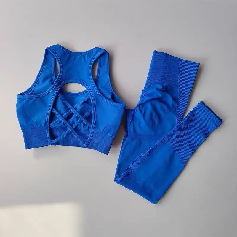 2-Piece Fitness Set – Racerback Bra & Leggings