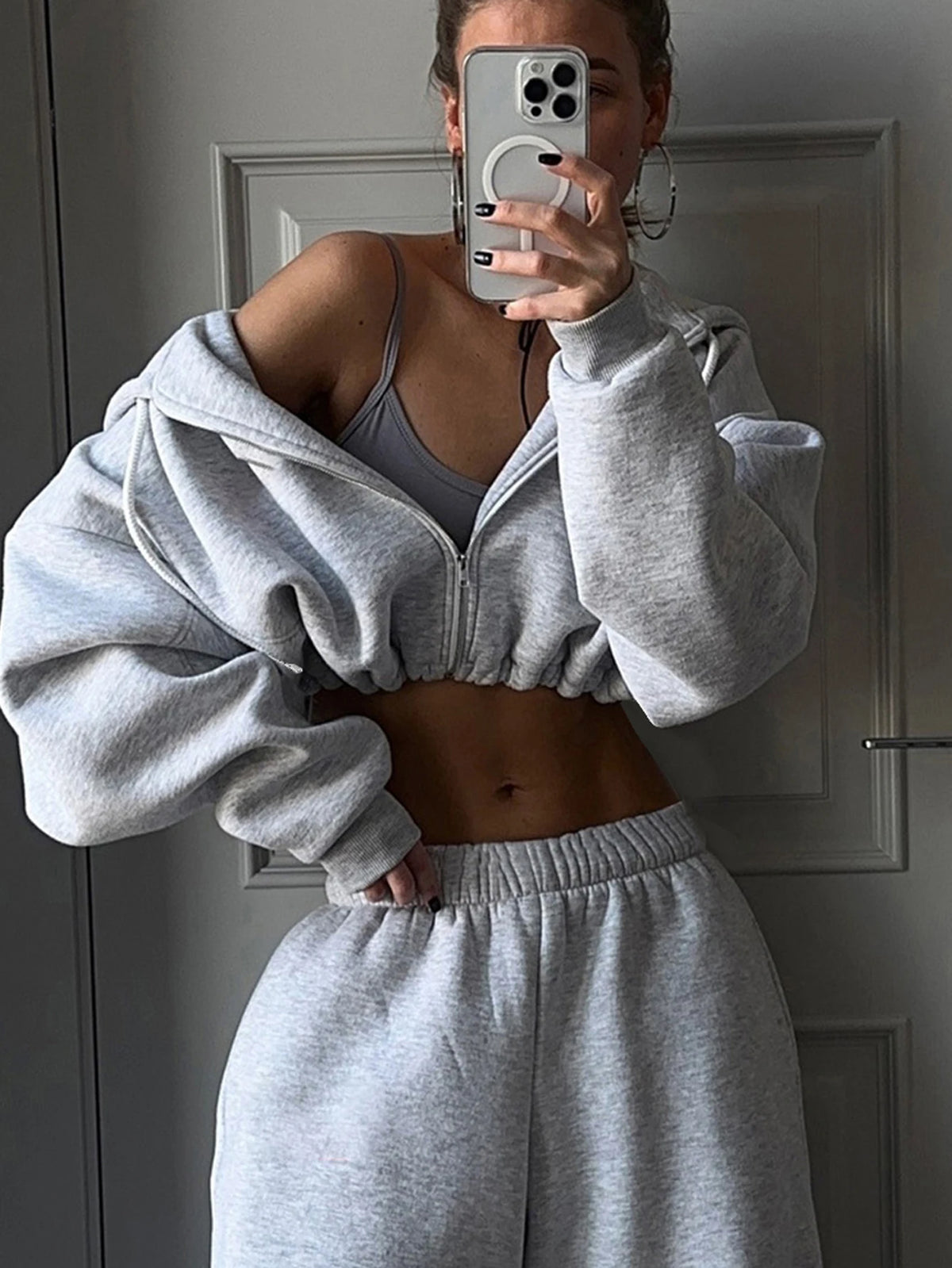 Luxe Tracksuit Set – Long Sleeve Sweatshirt & Joggers