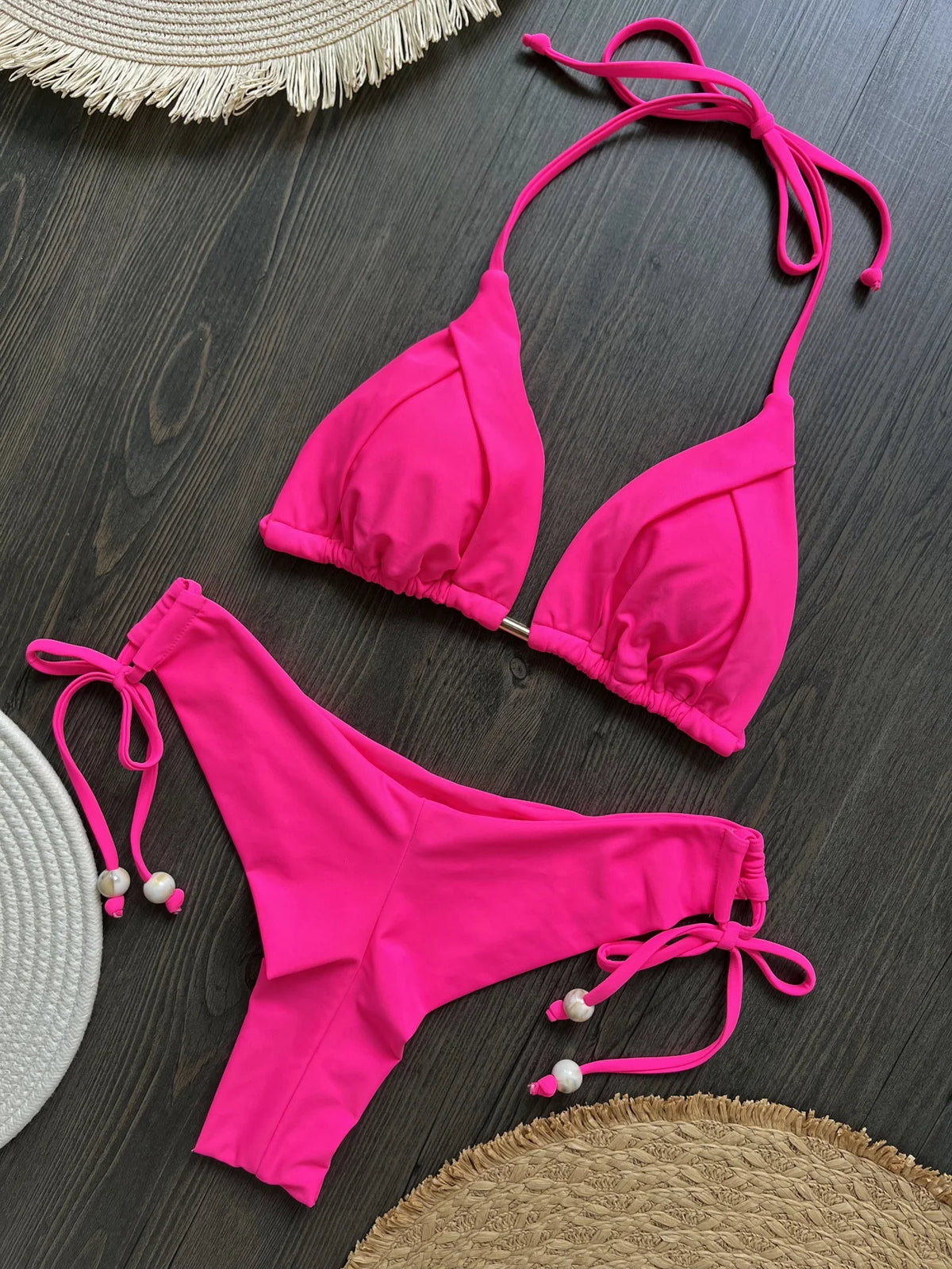 RUOTONGSEPT  New Sexy 13 Color Triangle Bathing Suit for Women Brazilian Bikinis Swimwear Push Up Swimsuit Beach Bikini Set