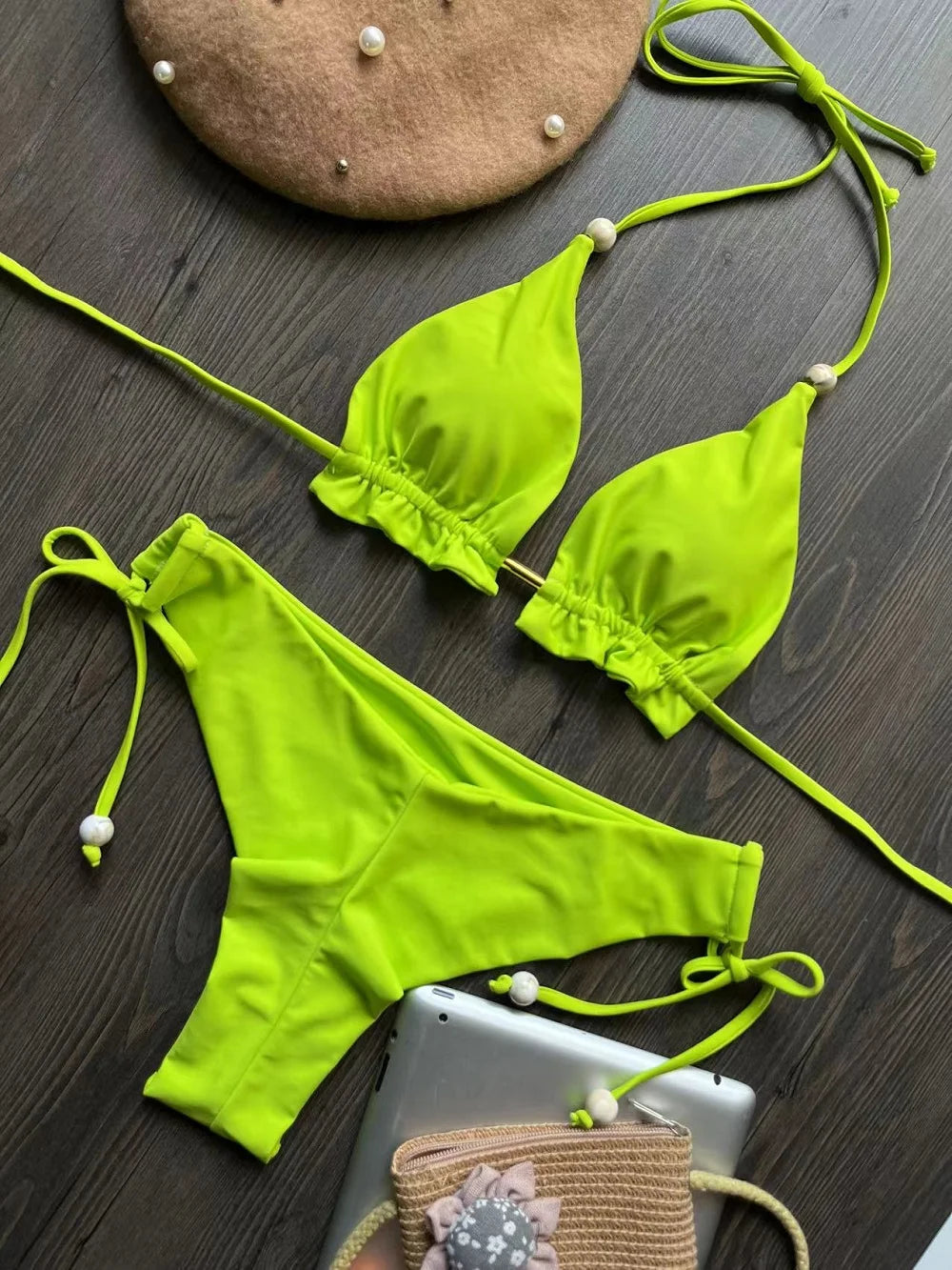 RUOTONGSEPT  New Sexy 13 Color Triangle Bathing Suit for Women Brazilian Bikinis Swimwear Push Up Swimsuit Beach Bikini Set