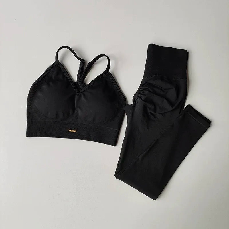 Peach Lift Activewear Set – Sports Bra & Leggings