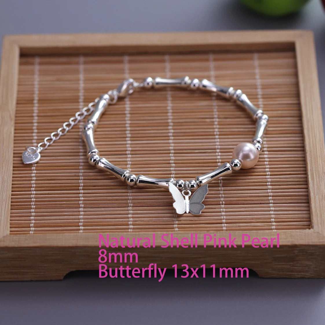 925 Sterling Silver Butterfly Bracelet