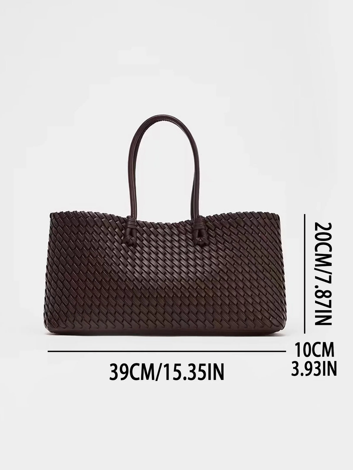 new niche commuting woven hand-held shoulder bag, fashionable and versatile, super large capacity tote bag