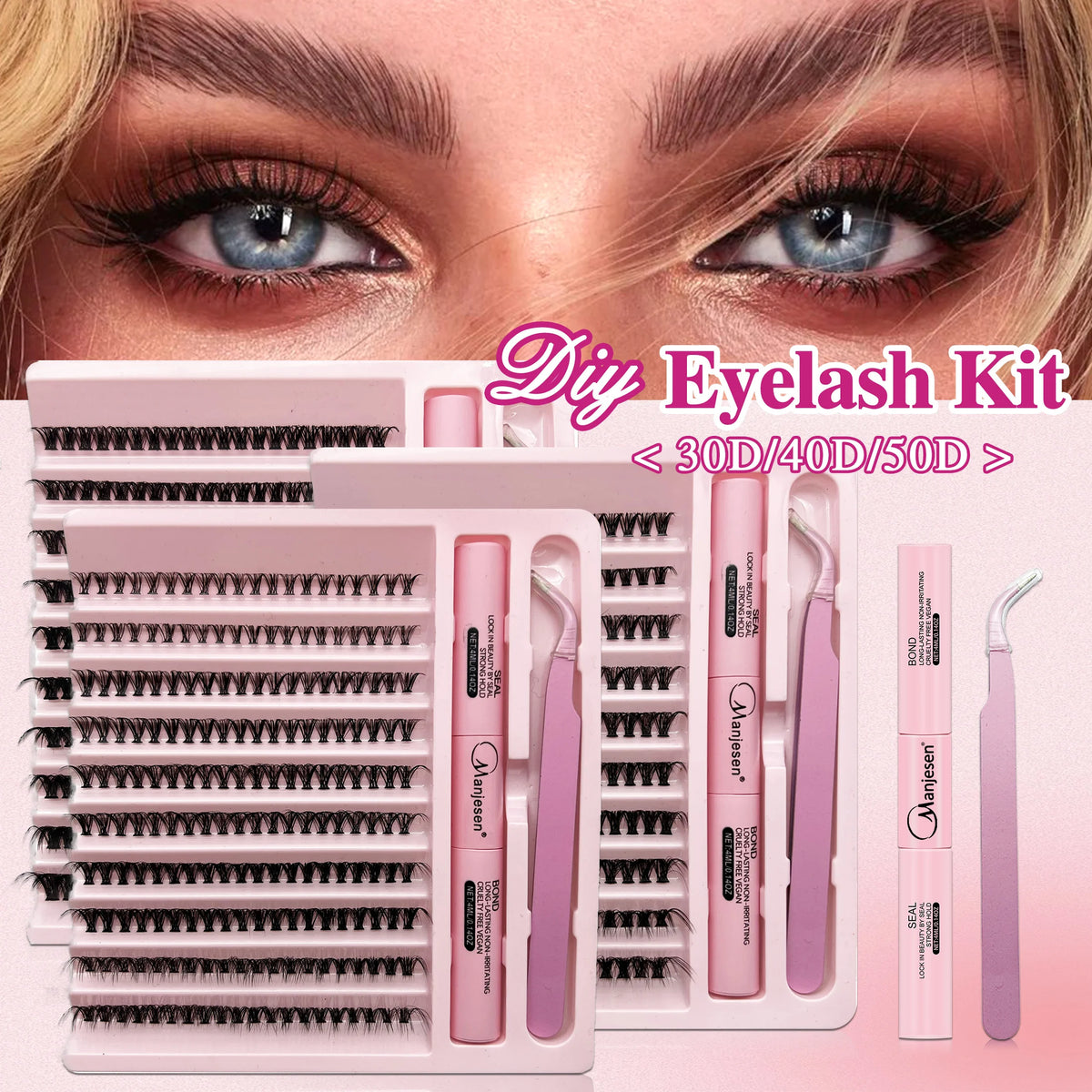DIY Lash Extension Kit – Bond, Seal & Cluster Lashes
