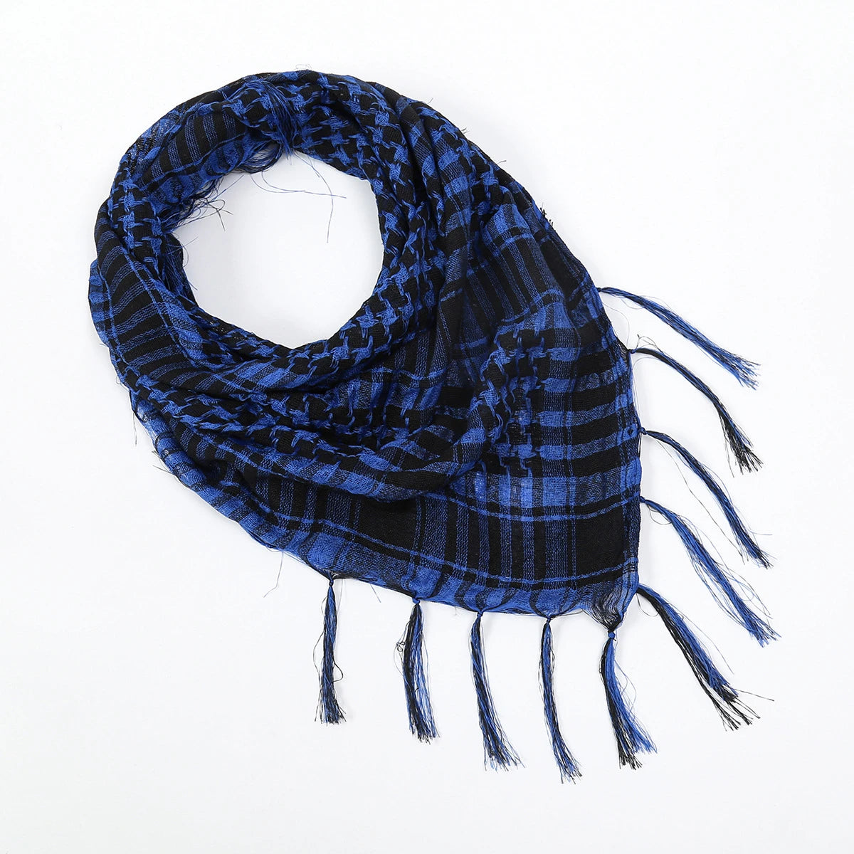 Lightweight Plaid Hijab Scarf for Men and Women Arab Desert Headscarf Soft Tactical Hiking Scarves Unisex Turban Military Shawl