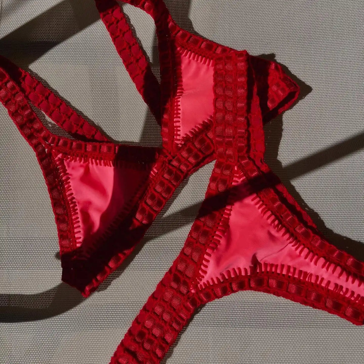 Green Crochet Bikini  Bandeau Biquini Women Sexy Swimsuit Push Up Swimwear Female Low Waist Swim Suits Bathingsuit Beachwear
