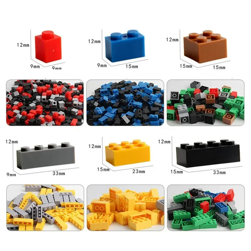 DIY Creative Building Blocks Lot Pack Set Urban Classic MOC Building Blocks Assembled Birthday Gifts Children's Educational Toys