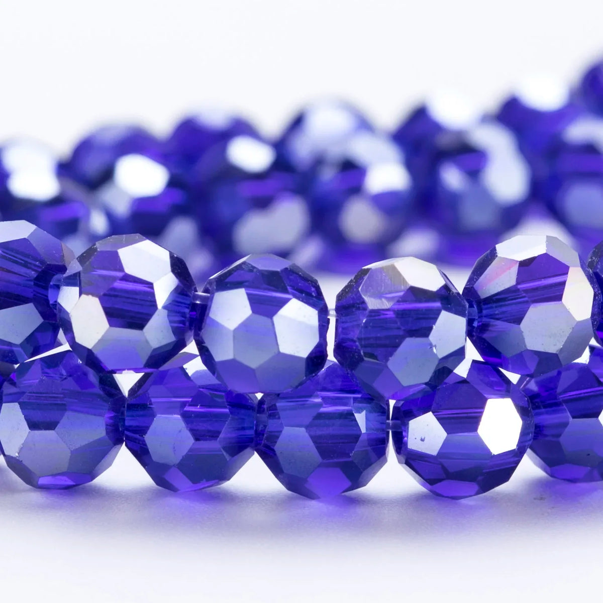 3 4 6 8mm Round Crystal Beads Faceted Colorful Glass Beads Loose Spacer Bead for Jewerly Making Needlework Bracelet Necklace DIY