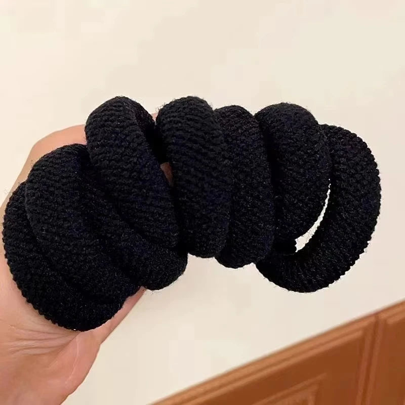 5/10 Mix Color High Elasticity Thickened Versatile Simple Scrunchies Hair-Friendly Random Color Hair Ties Hair Rope