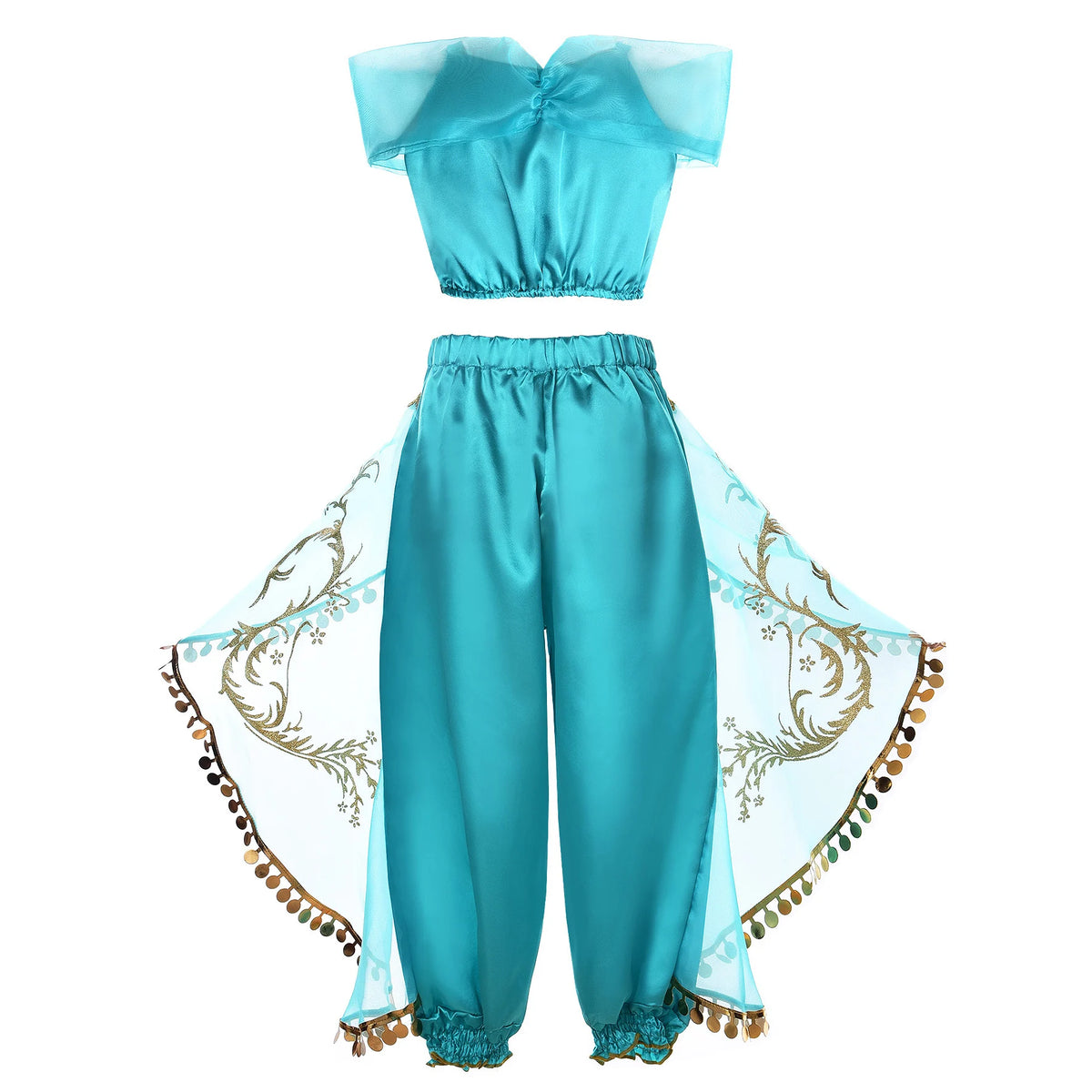 Aladding and the Magic Lamp Jasmine Fairy Costume Princess Dress up for Little Girl Fancy  Halloween Carnival Cosplay Outfit