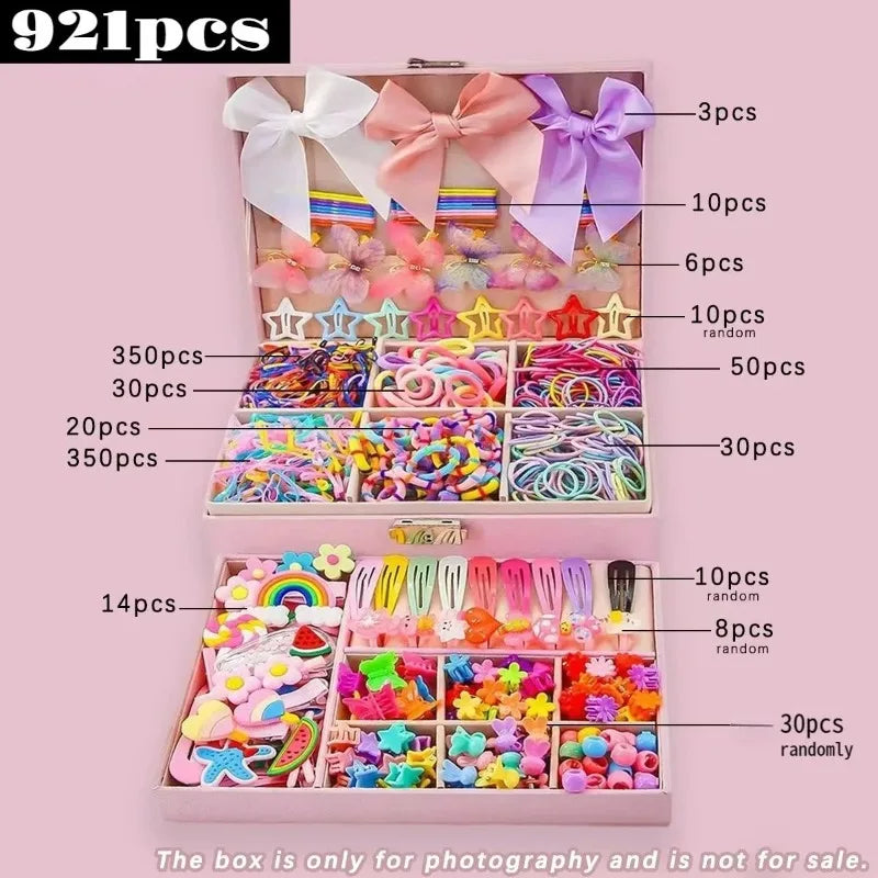 850-Piece Accessory Set Suitable for Girls’ Daily Outings and Participation in Festive Events – a Richly Curated Collection No Box
