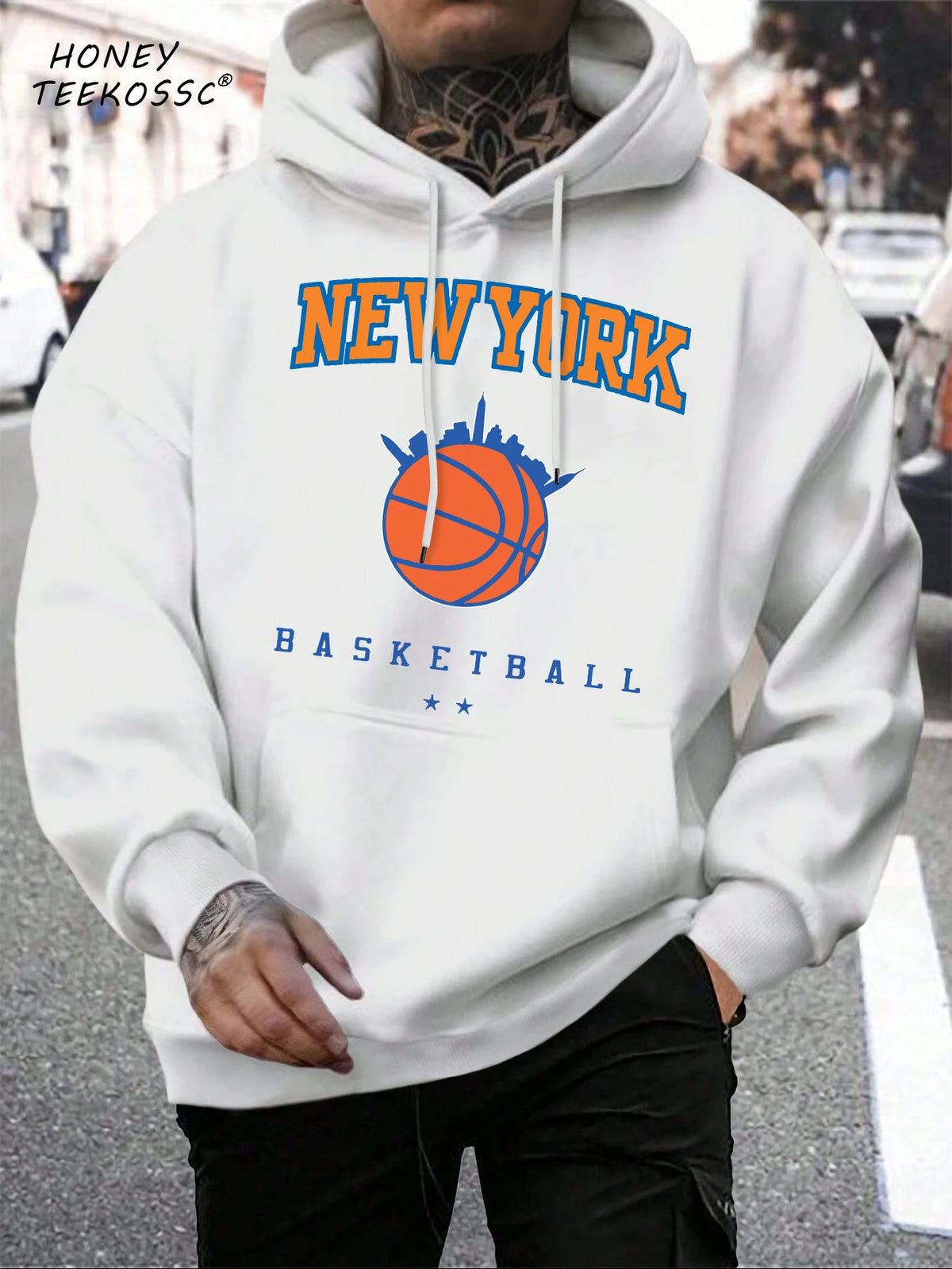 Brooklyn Est 1998 New York Printing Men Hoodies Harajuku Crewneck Hoodie Fashion Oversize Hoody Autumn Comfortable Tracksuit