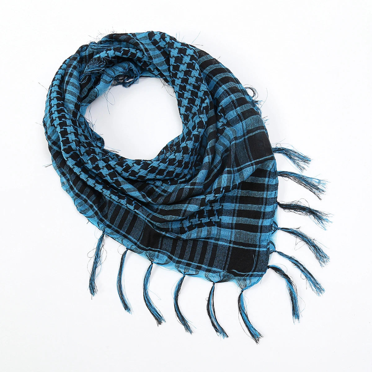 Lightweight Plaid Hijab Scarf for Men and Women Arab Desert Headscarf Soft Tactical Hiking Scarves Unisex Turban Military Shawl