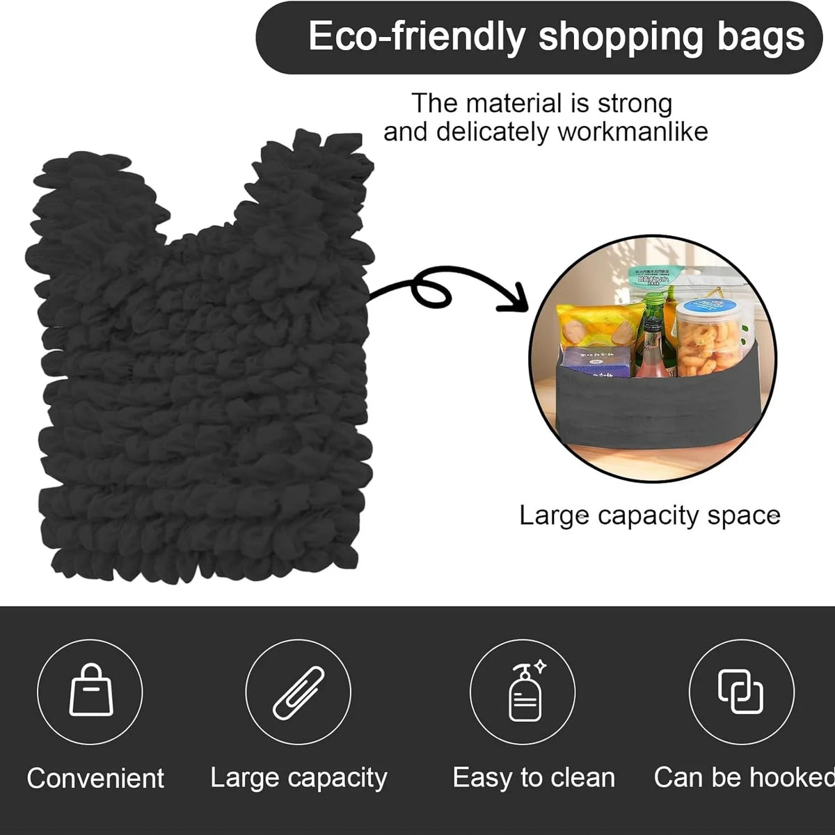 Hedgehog Bag Black Bubble Crepe Textured Shoulder Bag