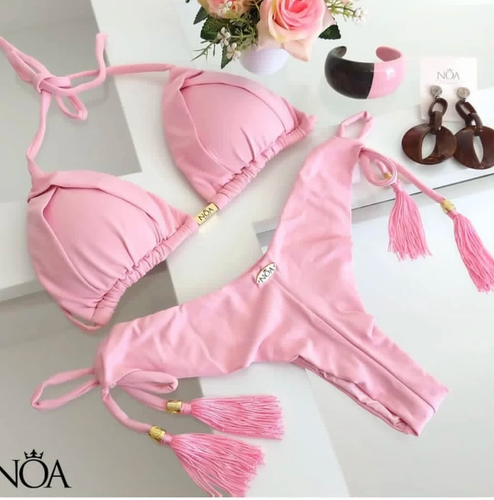 RUOTONGSEPT  New Sexy 13 Color Triangle Bathing Suit for Women Brazilian Bikinis Swimwear Push Up Swimsuit Beach Bikini Set