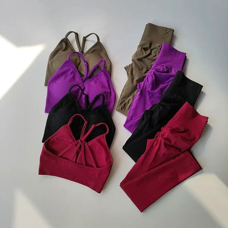 Peach Lift Activewear Set – Sports Bra & Leggings