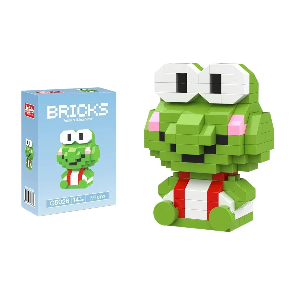 99 style SANRIO Hello Kitty Building Blocks Cartoon Figures Kuromi Bricks My Melody Children's Assembly Toys Cinnamoroll Gift