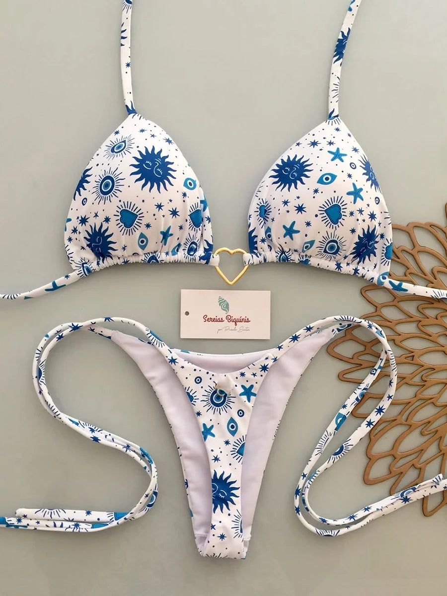 Micro Bikinis  Women Swimsuit New Sexy Swimwear Halter Bikini Set Brazilian Biquini Female Thong Beachwear Party Wear
