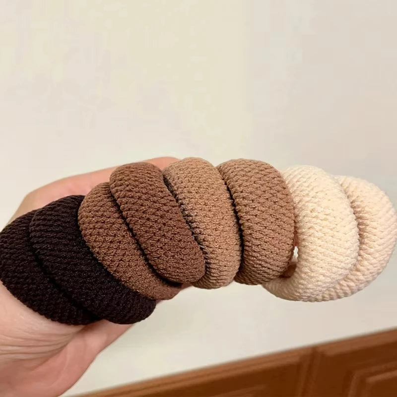 5/10 Mix Color High Elasticity Thickened Versatile Simple Scrunchies Hair-Friendly Random Color Hair Ties Hair Rope