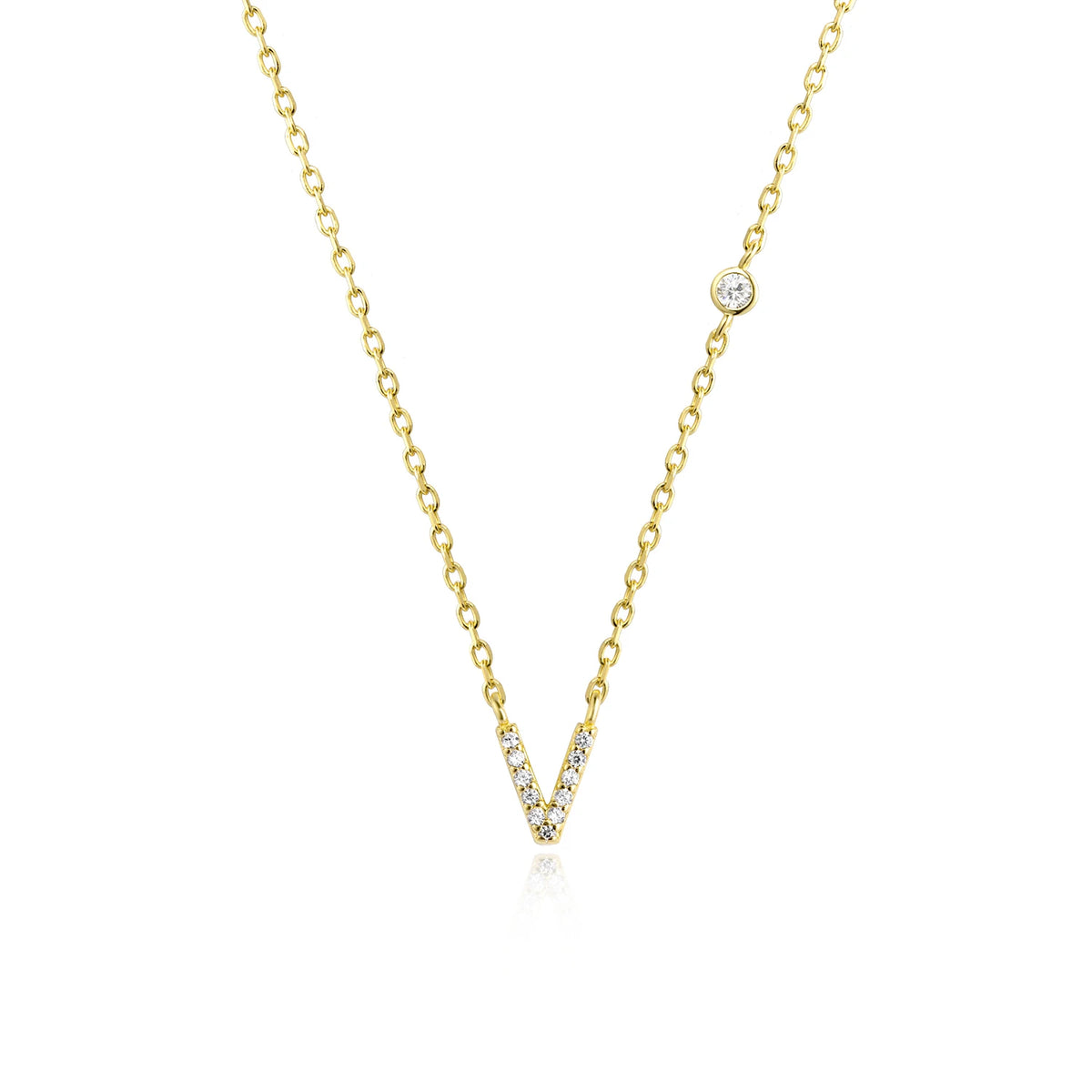 ANDYWEN 925 Sterling Silver Gold Small 26 Letters A- Z Zircon CZ Pendant Monogram Necklace Me 2020 Initial Alphabet M A Jewelry