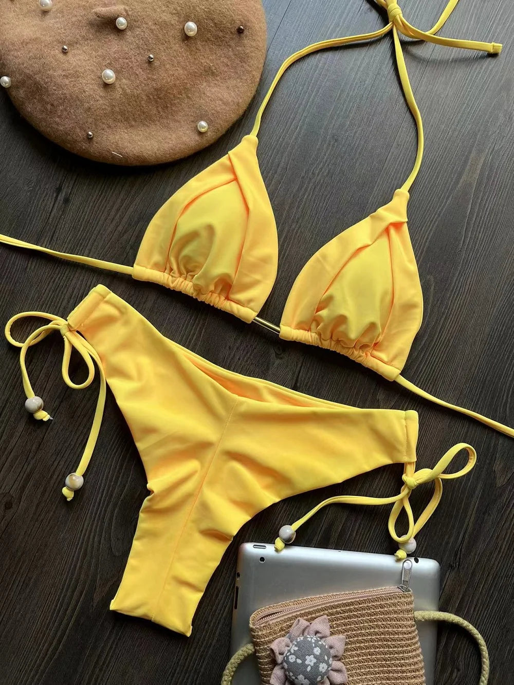 RUOTONGSEPT  New Sexy 13 Color Triangle Bathing Suit for Women Brazilian Bikinis Swimwear Push Up Swimsuit Beach Bikini Set