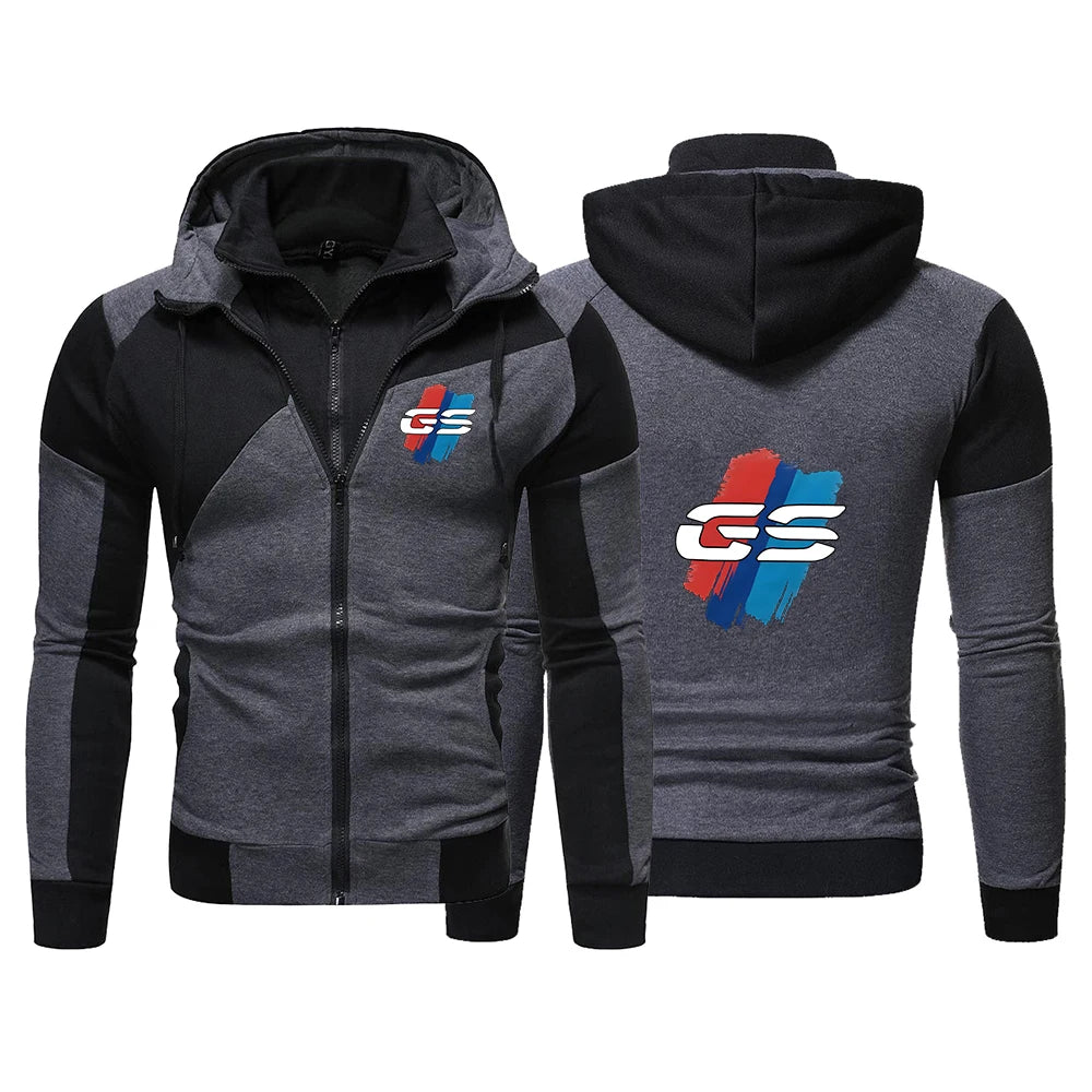 GS Adventure Motorcycle  Spring Autumn Men's Fashion Long Sleeve Slim fit Sportswear Comfortable Hoodie Pants Suits