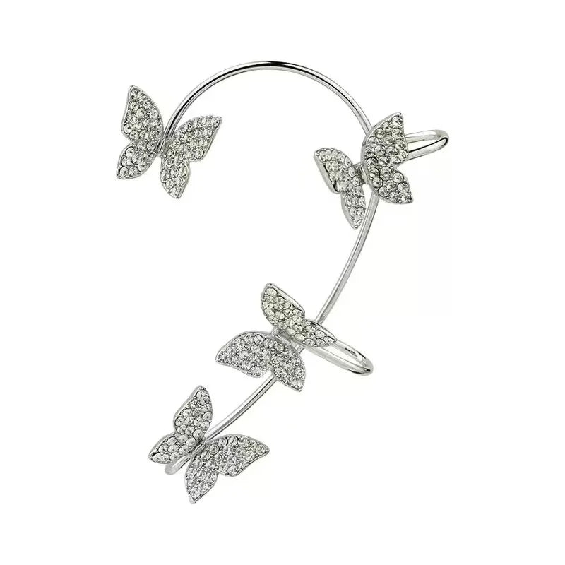 2PCS Fashionable and Exquisite Butterfly Ear Clip, Non