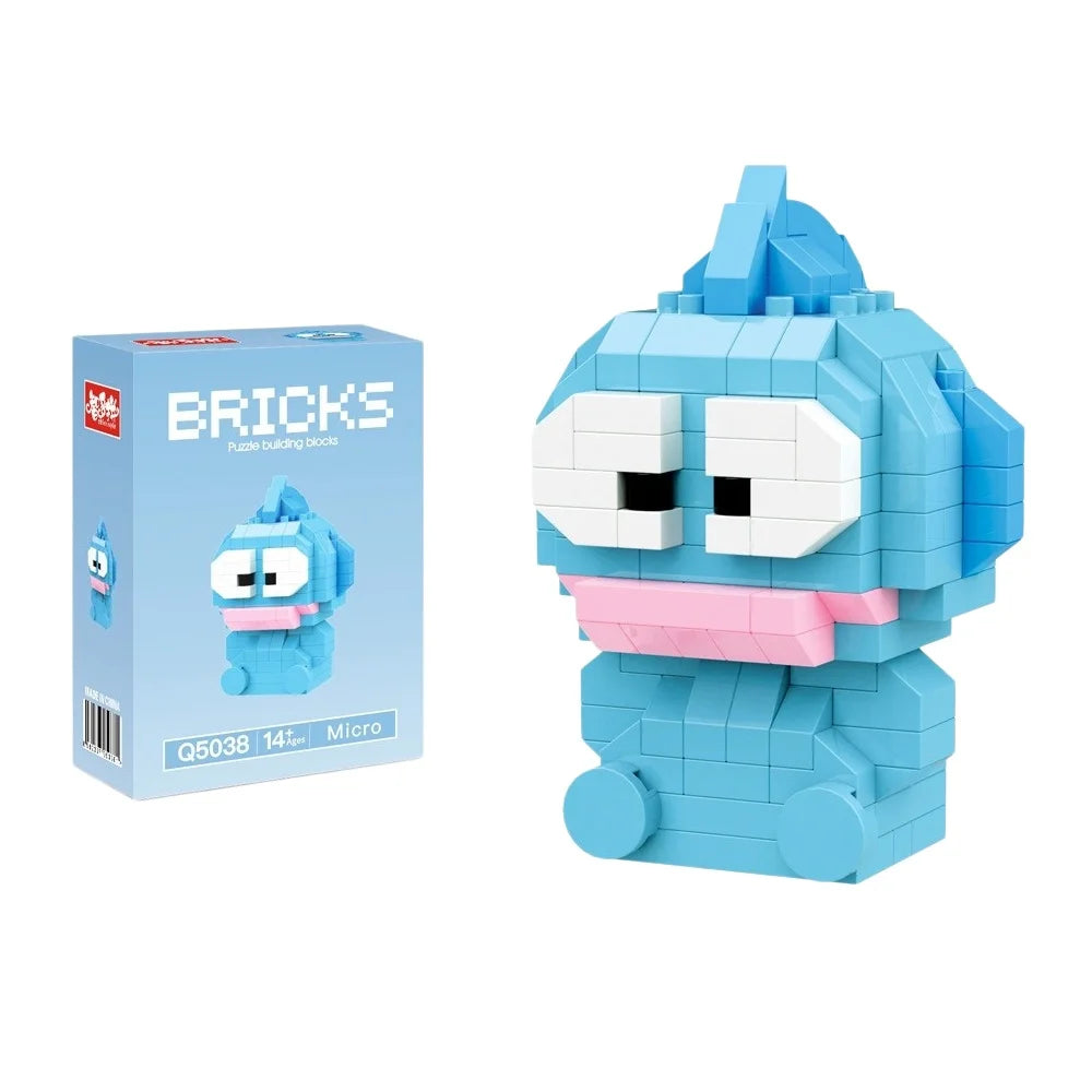 99 style SANRIO Hello Kitty Building Blocks Cartoon Figures Kuromi Bricks My Melody Children's Assembly Toys Cinnamoroll Gift