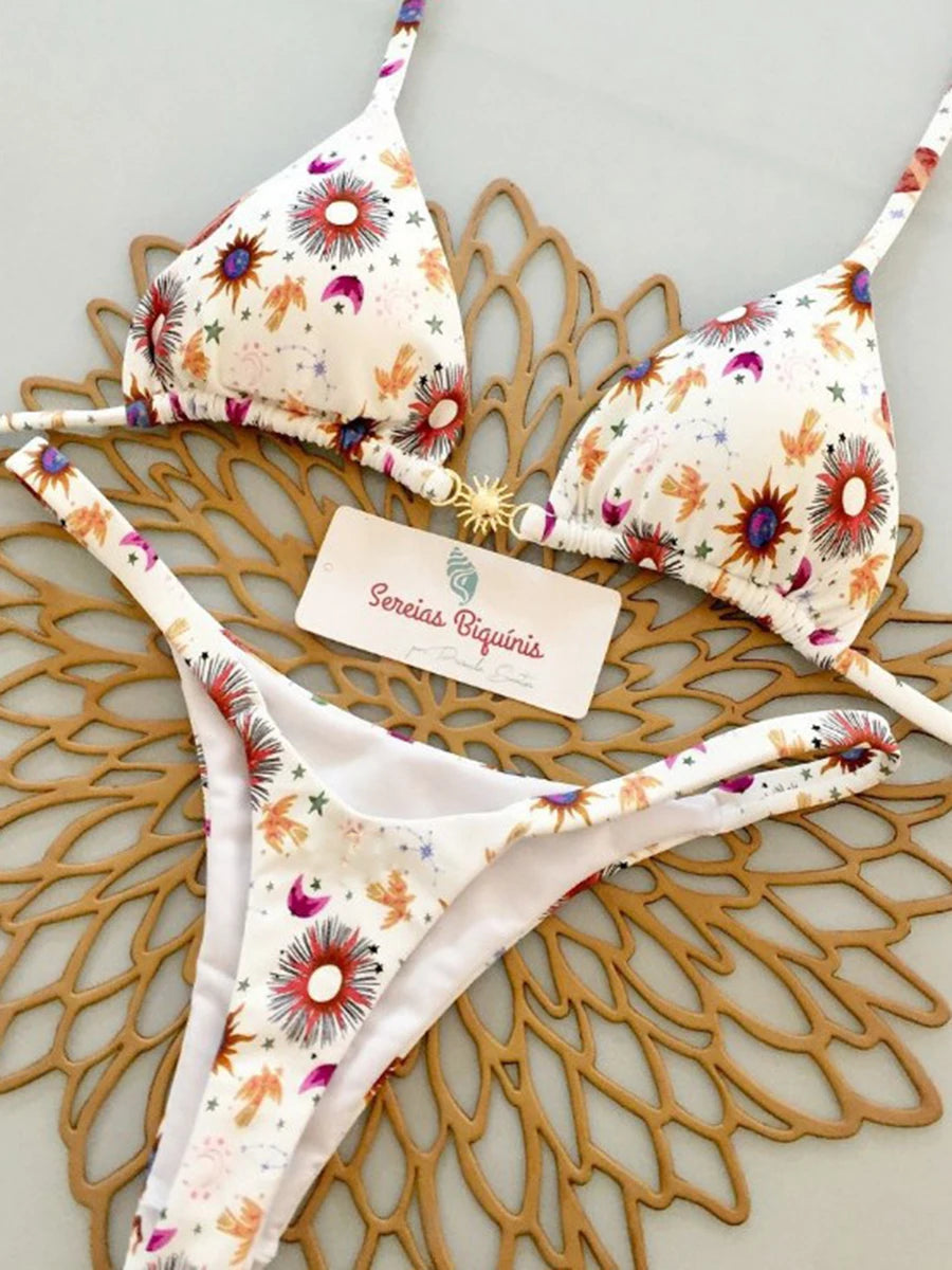 Micro Bikinis  Women Swimsuit New Sexy Swimwear Halter Bikini Set Brazilian Biquini Female Thong Beachwear Party Wear