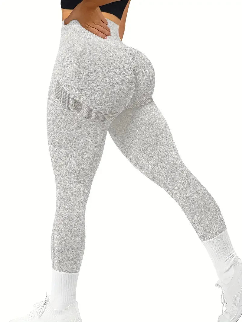 High Waist Yoga Pants Women Seamless Slim Leggings High Elastic Gym Workout Running Tights Solid Color Hip Liftting Leggings
