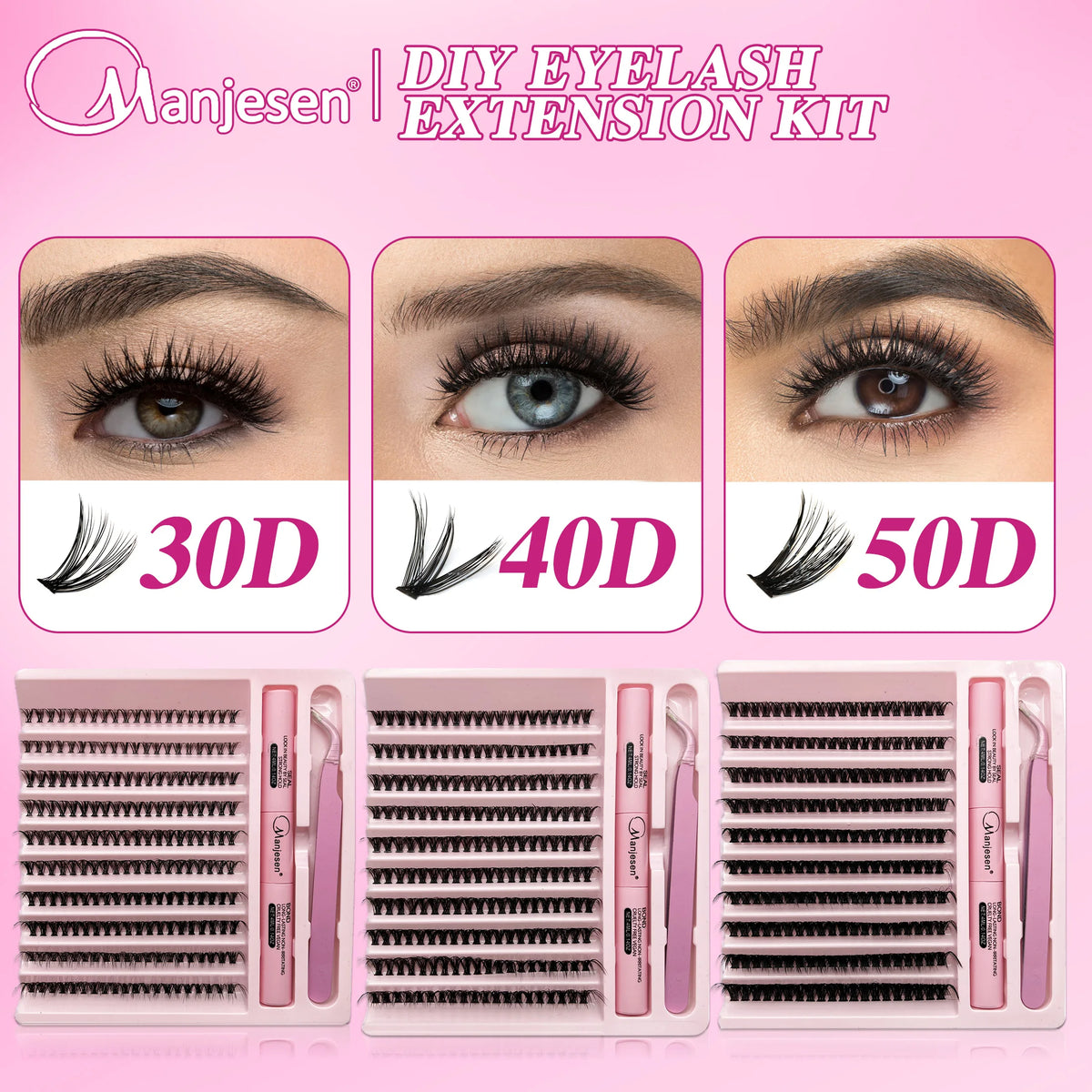 DIY Lash Extension Kit – Bond, Seal & Cluster Lashes