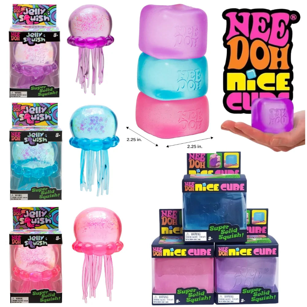 100+ Pieces NEEDOH Squishy Toy Figures Blind Box Surprise Toys Slow Rising Soft Fidget Toys Featuring Giant Gorilla Moai Head P