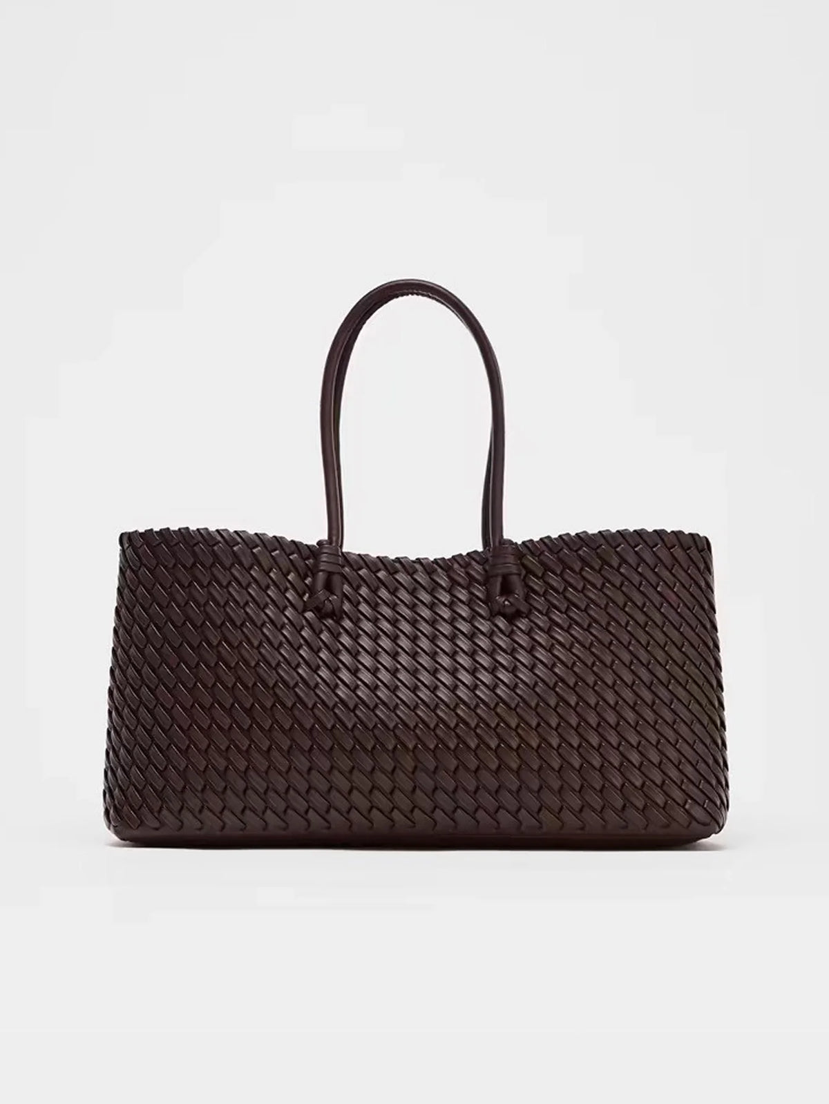 new niche commuting woven hand-held shoulder bag, fashionable and versatile, super large capacity tote bag