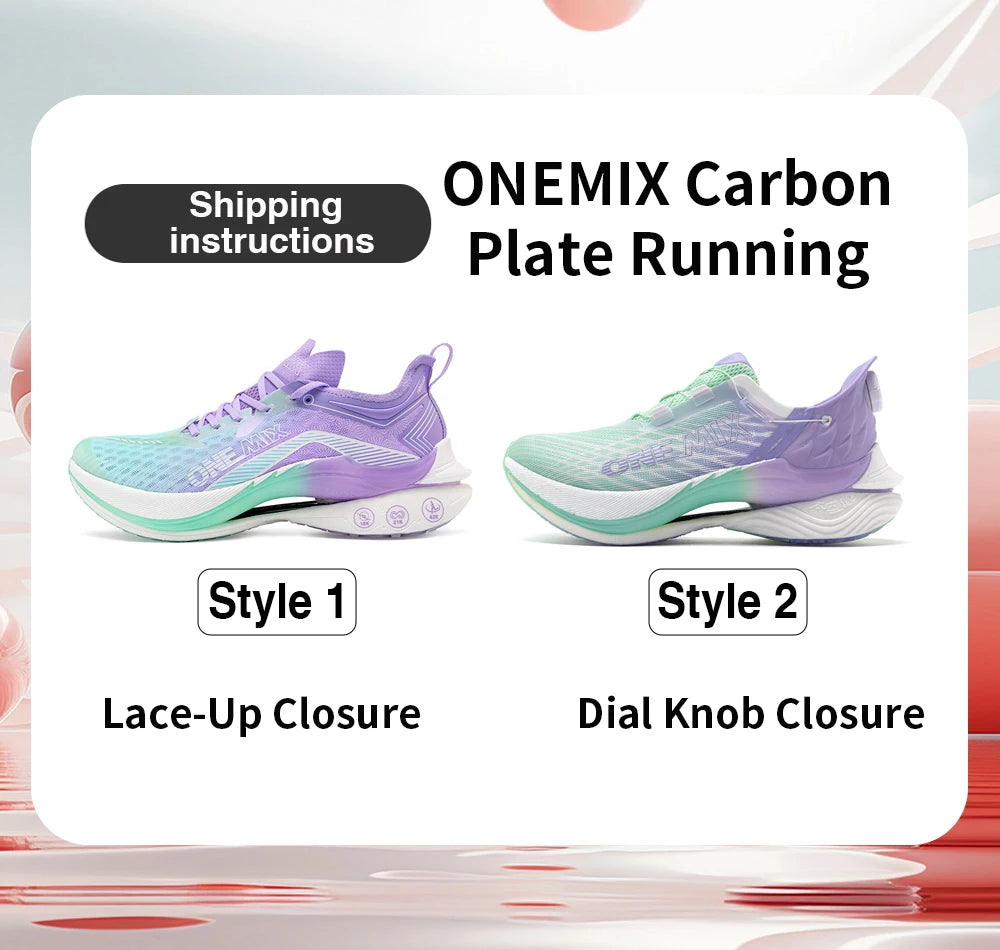 ONEMIX Trail Racing Running Shoes Cushion Breathable Mesh
